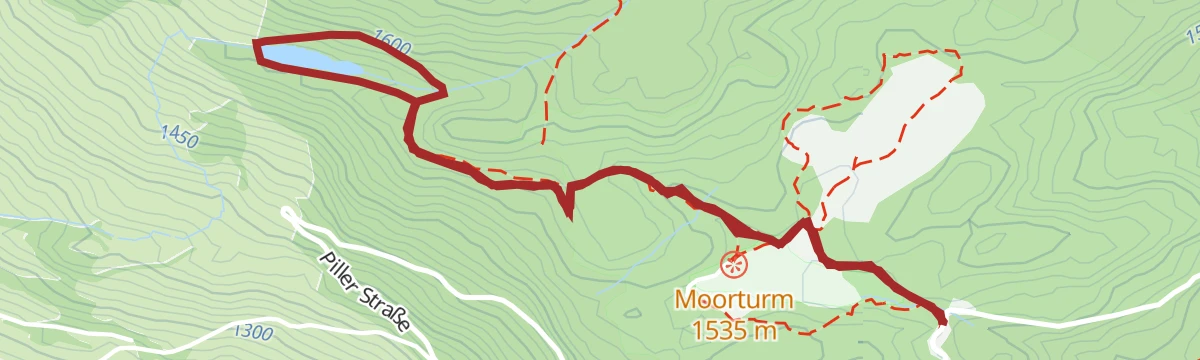 Route map: Wanderung zum Waldweiher